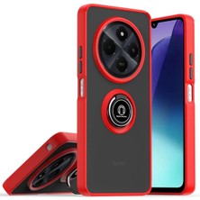 Olinea Newface C75 4g Kılıf Montreal Yüzüklü Silikon Kapak - Kırmızı