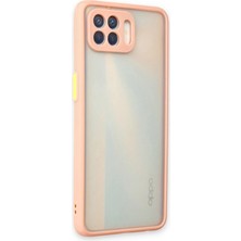 Olinea Newface Reno 4 Lite Kılıf Montreal Silikon Kapak - Pembe