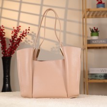 Bayan Deri Çanta - 40388 - Orijinal Deri , Iç Cepli , Kavun Içi Renk