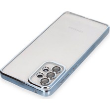 Olinea Newface Galaxy A73 5g Kılıf Lensli Silikon - Açık