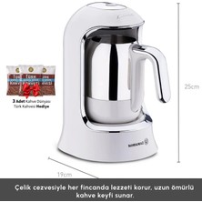Korkmaz Zarif Vanilya Rengi Otomatik Pişirme Makinesi Vanilya A860-12 Kahvekolik