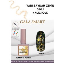 Gala Smart Yarı Şeffaf Zemin Simli Kalıcı Ojeler No: 2