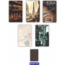 On Dijital Baskı Merkezi Eyfel Kulesi Temalı 5 Adet Buzdolabı Magnet Seti