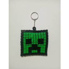 MisterionStudio Minecraft Stil Anahtarlık Figürlü Dekoratif Çanta Veya Anahtar Aksesuarı