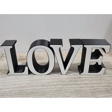 MisterionStudio Dekoratif Seni Seviyorum Yazı Masaüstü Şık Görüntü Yüksek Kaliteli Baskı