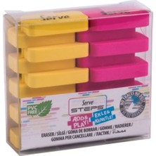 Braventa Collection Serve Steps Silgi Fosforlu Sari-Pembe 2li Pet
