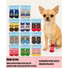 PatiCool Sevimli Pati Çorabı | Kedi Köpek Kaymaz Taban Örgülü Evcil Hayvan Çorabı