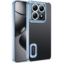 Zore 14T Pro Kılıf Kamera Korumalı Logo Gösteren Zprb Omega Kapak - Sierra Mavi