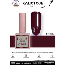 Gala Smart  Bordo Kalıcı Oje 10 ml Oje Kodu: 235