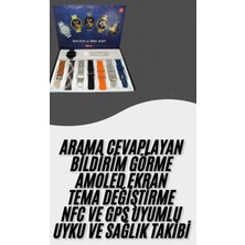 Akıllı Saat Çoklu Kordon Seçenekli Dokunmatik Ekran Nabız Sensörlü