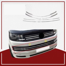 Universal Volkswagen Uyumlu T6 Transporter 2019- Ön Tampon Çıtası 6 Parça Paslanmaz Çelik