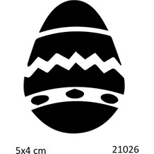 Airbrush Tattoo Paskalya Yumurtası Yapışkanlı Stencil Süsleme ve Boyama Kalıbı