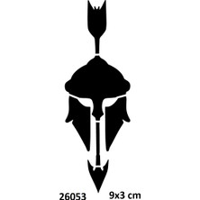 Airbrush Tattoo Miğfer ve Ok Yapışkanlı Stencil Süsleme ve Boyama Kalıbı Stencil Kalıp