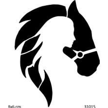 Airbrush Tattoo At ve Silüet Yapışkanlı Stencil Süsleme ve Boyama Kalıbı