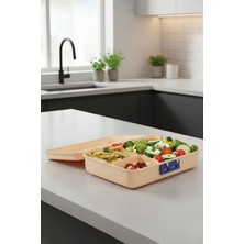 M&L Lunch Box 3 Bölmeli Beslenme Kutusu - Okul ve Kreş Tipi Çocuk Beslenme Kabı