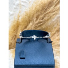 Livora Jewelry 925 Ayar Gümüş Ince Zirkon Taşlı Kadın Bileklik – Zamansız Zarafet
