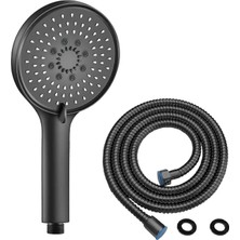 Hype Store 5f Huge Duş Başlığı Seti, Yüksek Basınçlı, Kireç Önleyici Nozlle Sistemi/su Tasarruflu Uzun Banyo Du