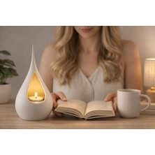 MisterionStudio Modern Damla Tasarım Mumluk – Huzurlu Anlar Için Şık Dokunuş