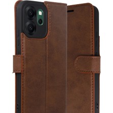 Starseven Newface Reno 14F S Kapaklı Kılıf - Taba