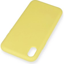 Olinea Newface Iphone Xr Kılıf Nano Içi Kadife Silikon - Sarı