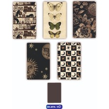 On Dijital Baskı Merkezi Kahverengi Detay 5 Adet Buzdolabı Magnet Seti