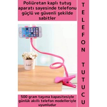 Wintoup Dayanıklı Spiral Gövdeli Güçlü Güvenli Tutuş Oynar Başlıklı Çok Şık Estetik Akrobat Telefon Tutucu