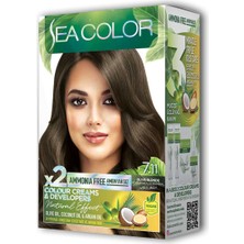 ModaSize 2 Tüp Krem Saç Boyası Seti Yoğun Küllü Kumral No:7.11