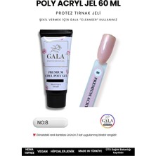 Gala Smart  Acryl Poly Jel Premıum 60 ml Protez Tırnak Jeli No:8