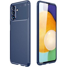 Olinea Newface Galaxy A56 Kılıf Auto Focus Karbon Kapak - Lacivert