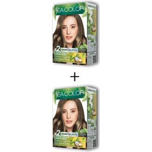 ModaSize 2x2 Tüp Krem Saç Boyası Seti Açık Kumral No:8.0