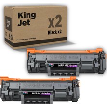 Kingjet Hp Uyumlu Mfp M236SDW Standart Kapasiteli (2'li Paket) Muadil Toner Çipli | (136A) W1360A