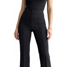 Lara Giyim Kadın Yüksek Bel Toparlayıcı Paça Çımalı Pantolon