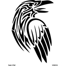 Airbrush Tattoo Vahşi Kuş Yapışkanlı Stencil Süsleme ve Boyama Kalıbı