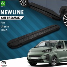 Universal S-Dizayn Fiat Ulysse Uzun Şase Newline Siyah Yan Basamak 243 cm 2022 Üzeri A+ Kalite