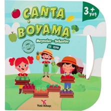 NW NessiWorld Çanta Kitap Boyama Kitabı Meyve ve Sebzeler