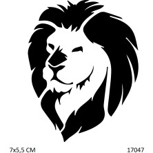 Airbrush Tattoo Yeleli Aslan Yapışkanlı Stencil Süsleme ve Boyama Kalıbı