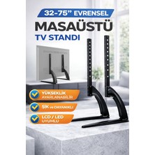 Multizone 32-75" Tv Standı Evrensel Masaüstü Yükseklik Ayarlı Sabit Ekran LCD LED Dayanıklı Tasarım