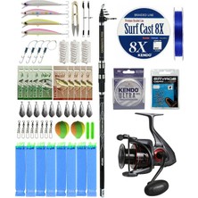 Yek Outdoor Yekoutdoor Surf Olta Seti Okuma Carbonite Pro Tele Surf 420 cm Surf Kamışı&okuma Ceymar C-6000A Olta Makinesi