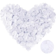 Magicool Beyaz Renk Gül Yaprağı Şekilli Konfeti 1 Paket 100 Adet