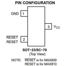 Voltaj MAX809SN293D3T1G Sot-23-3 2.93V Güç Kaynağı Destek Entegresi