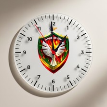 Zerya Amedspor Temalı Duvar Saati - Amed Spor Saati