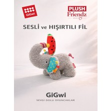GiGwi Plush Friendz Sesli ve Hışırtılı Peluş Fil Köpek Oyuncağı - Küçük Irk