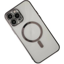 Epilons Newface Iphone 14 Kılıf Magneticsafe Lazer Silikon - Siyah