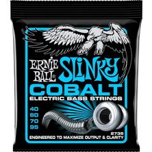 Braventa Collection Ernie Ball Ekstra Slinky Kobalt Elektrik Bas Telleri, Ölçü 40-95
