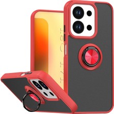 Sh Ticaret Newface Redmi 15C 4g Montreal Yüzüklü Silikon Kapak - Kırmızı