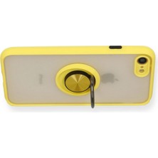 Sh Ticaret Newface Iphone 7 Kılıf Montreal Yüzüklü Silikon Kapak - Sarı