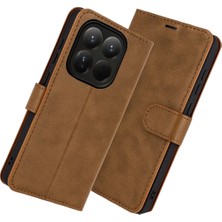 Olinea Newface Mi 15T S Kapaklı Kılıf - Taba