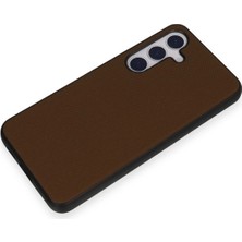 Olinea Newface Galaxy S24 Kılıf Taft Kapak - Kahverengi