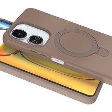 Olinea Newface Redmi 13C Magsafe Standlı Kapak - Çöl Titanyum