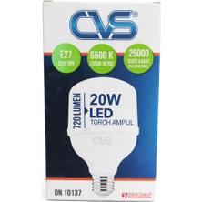 CVS 20 W LED Torch Ampul 2 adet